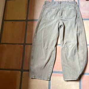 BlankNYC Olive Balloon Denim Trousers